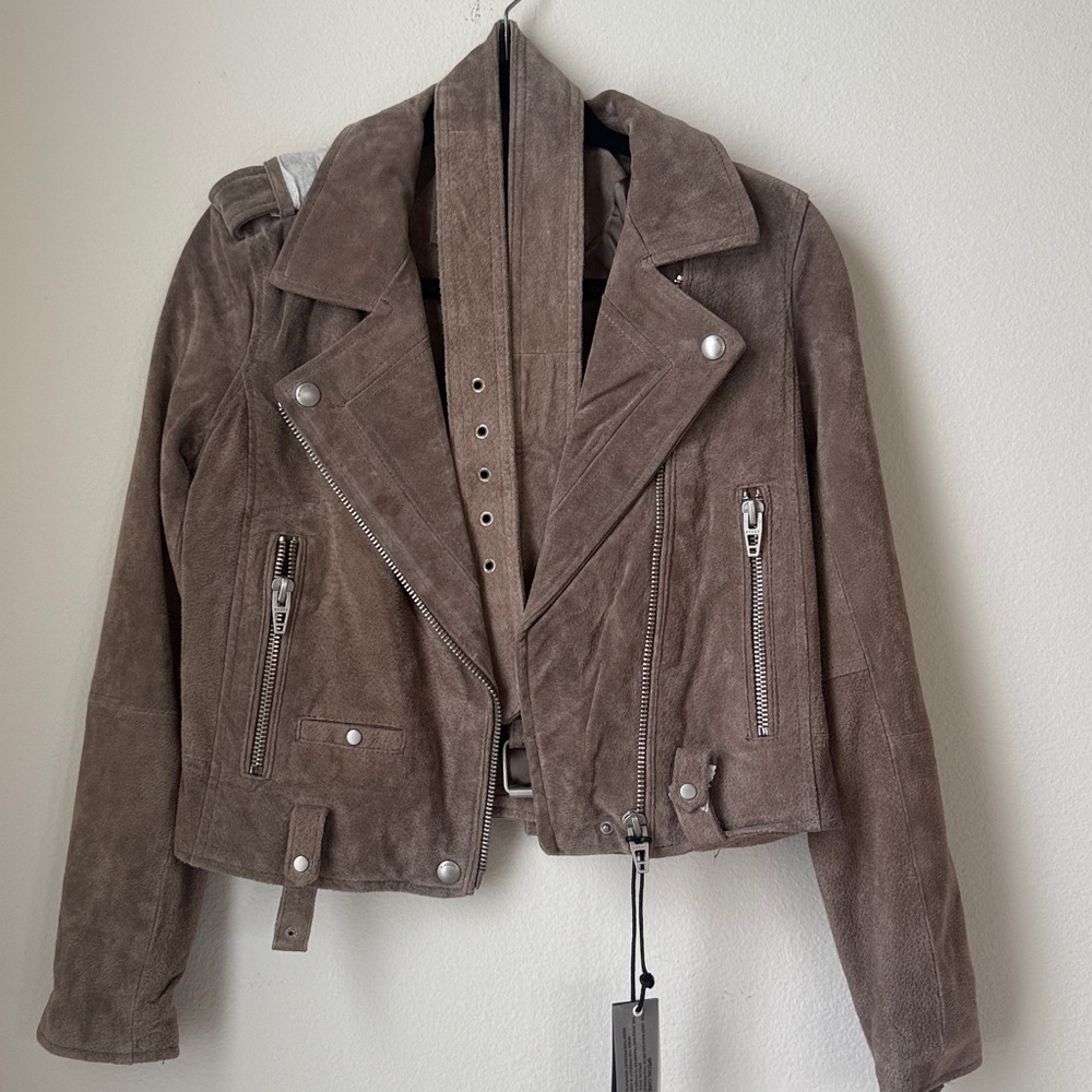 Blank NYC Taupe Leather Jacket - Picture 2 of 6